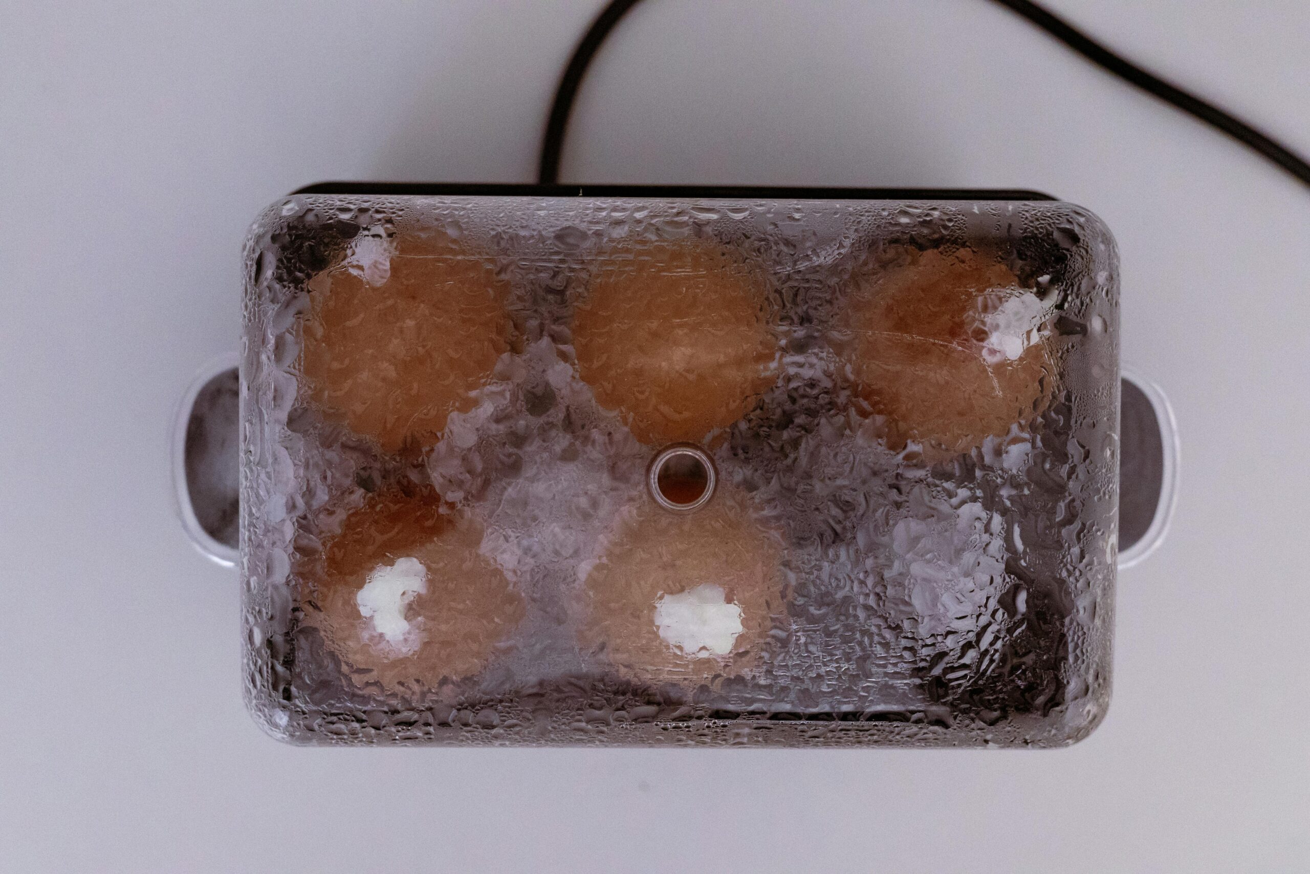 Huevos duros tiernos en airfryer