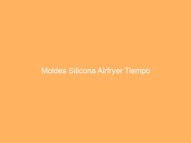 Moldes Silicona Airfryer Tiempo