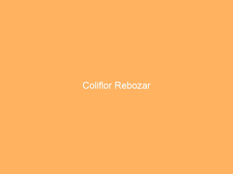 Coliflor Rebozar