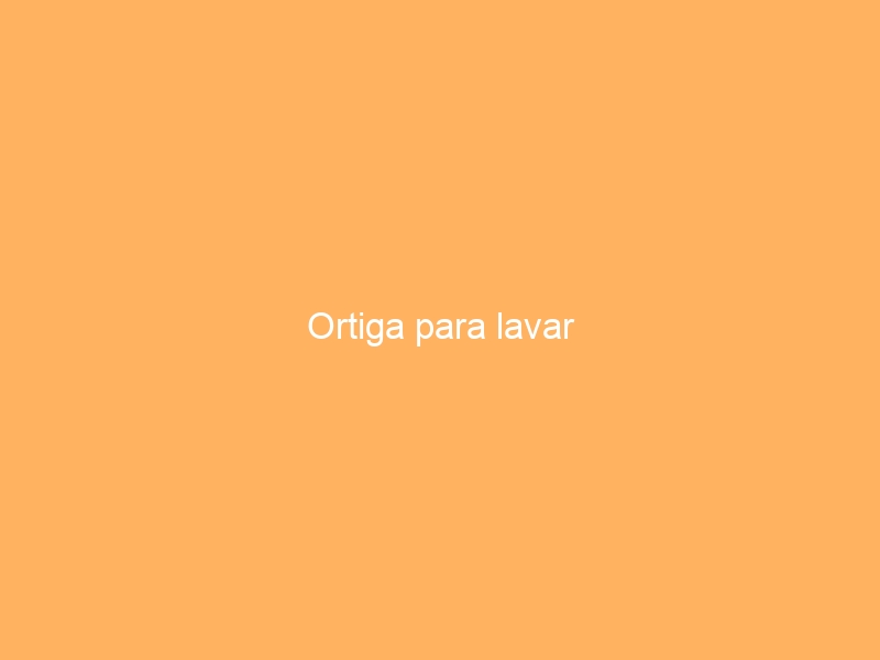 Ortiga para lavar