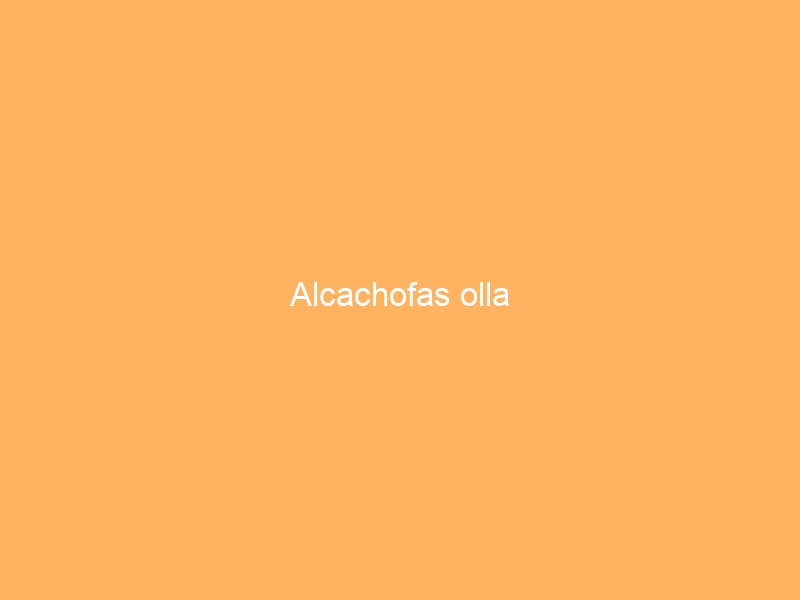 Alcachofas olla