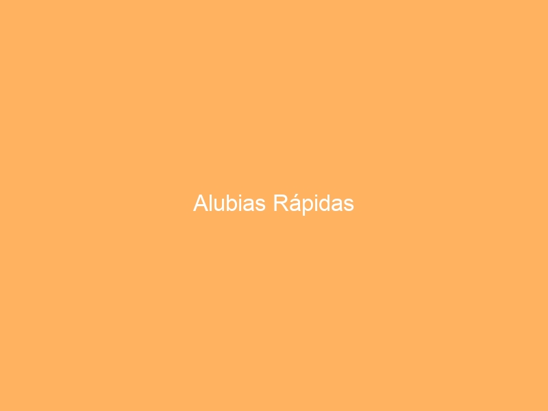 Alubias Rápidas