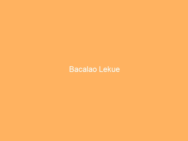 Bacalao Lekue