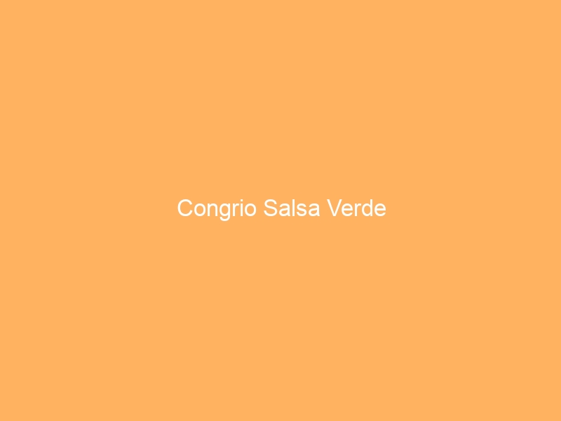 Congrio Salsa Verde