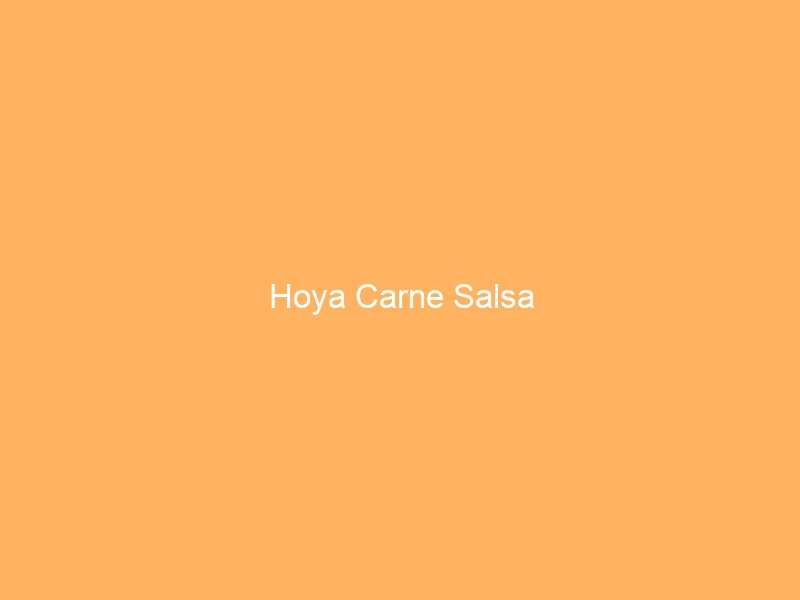 Hoya Carne Salsa