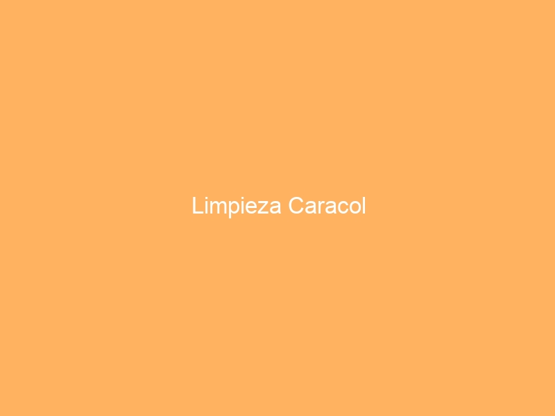 Limpieza Caracol