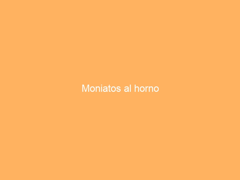 Moniatos al horno