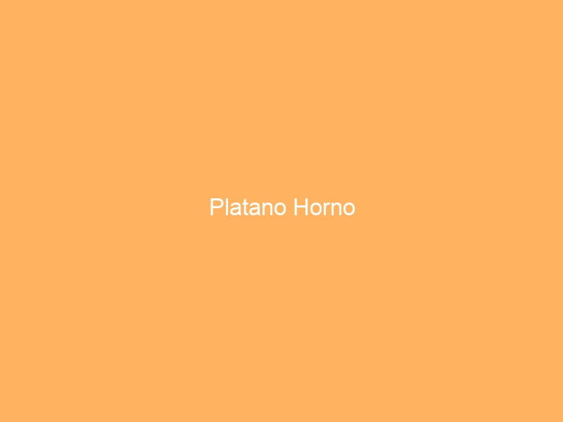 Platano Horno