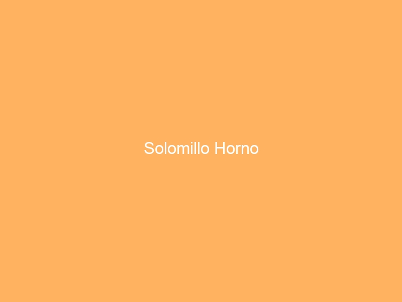 Solomillo Horno