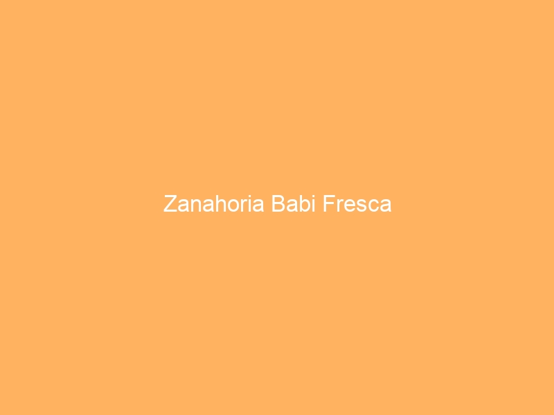 Zanahoria Babi Fresca